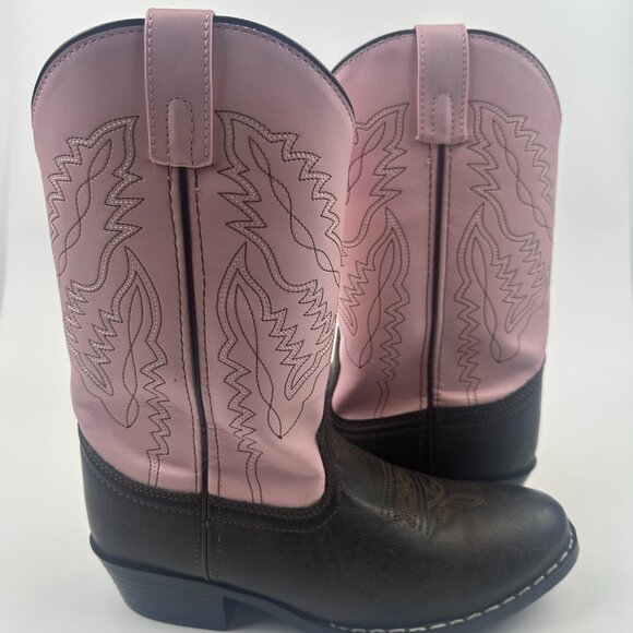 SMOKY MOUNTAIN GIRLS' MONTEREY WESTERN ROUND TOE BOOTS 4.5 Worn 1 Time - Picture 7 of 11